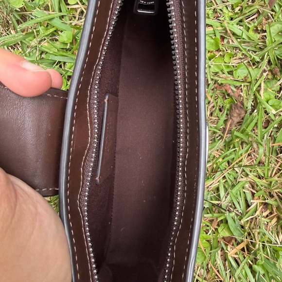 Coach Dark Brown Leather Shoulder Bag - Picture 8 of 9